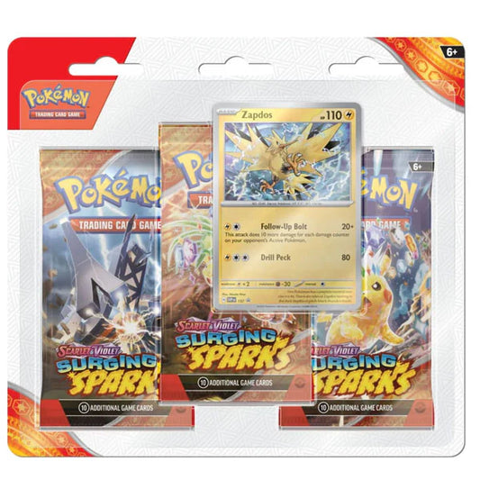 Pokémon Surging Sparks 3-Pack Blister