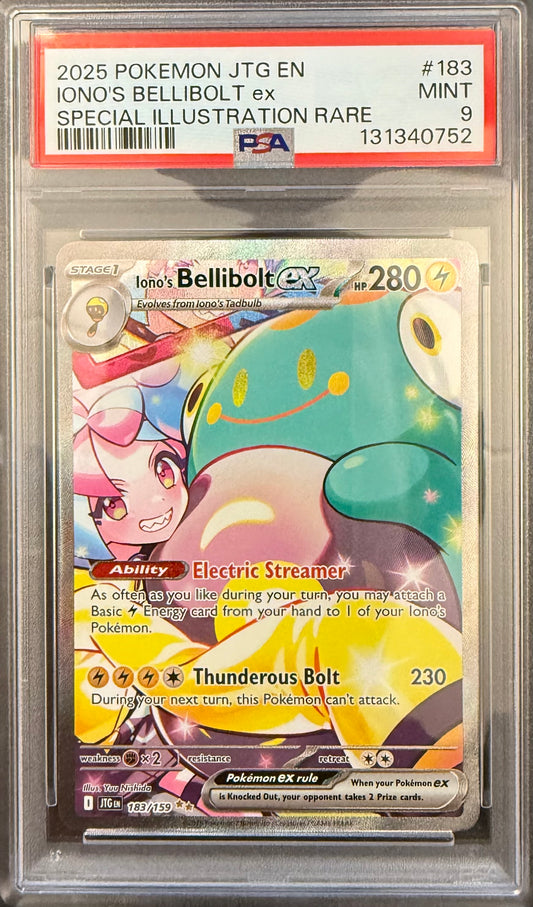 PSA 9 -Iono's Bellibolt EX JTG 183