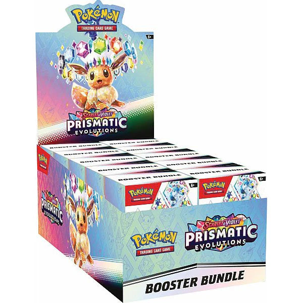 Pokémon Prismatic Evolutions Booster Bundle Display